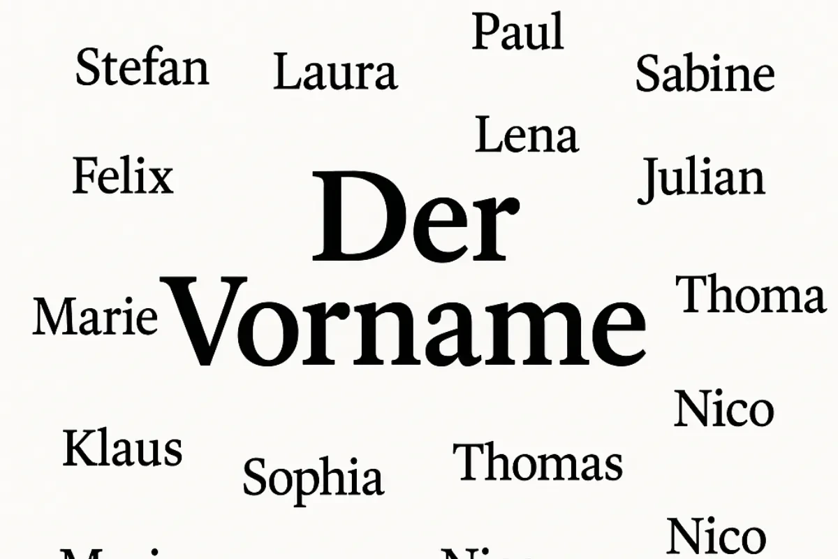 What is the Article of Vorname in German? What is the Article of Vorname in German?
